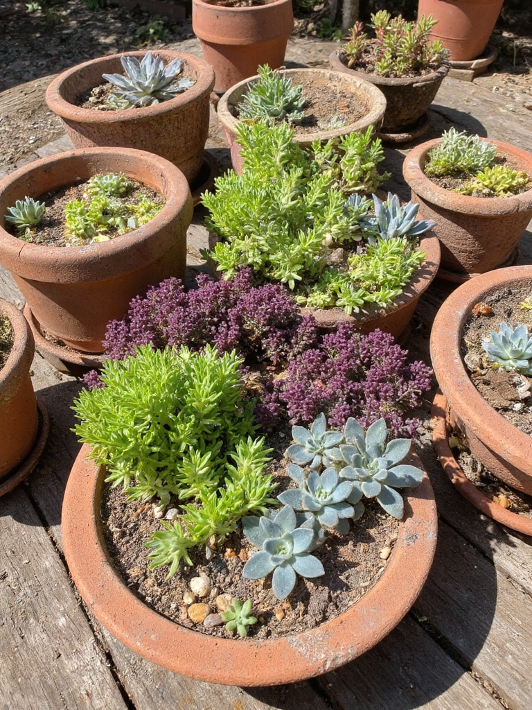 charme désertique dans les jardinières