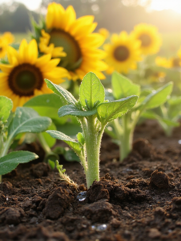 les majestueux tournesols s'épanouissent en plein air