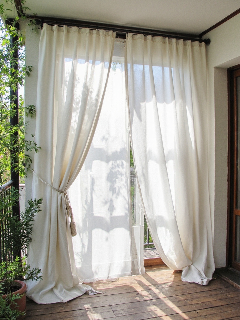 Les rideaux d'extérieur améliorent l'ambiance