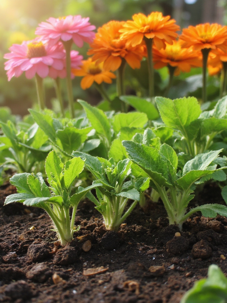 fleurs de jardin d'été vibrantes