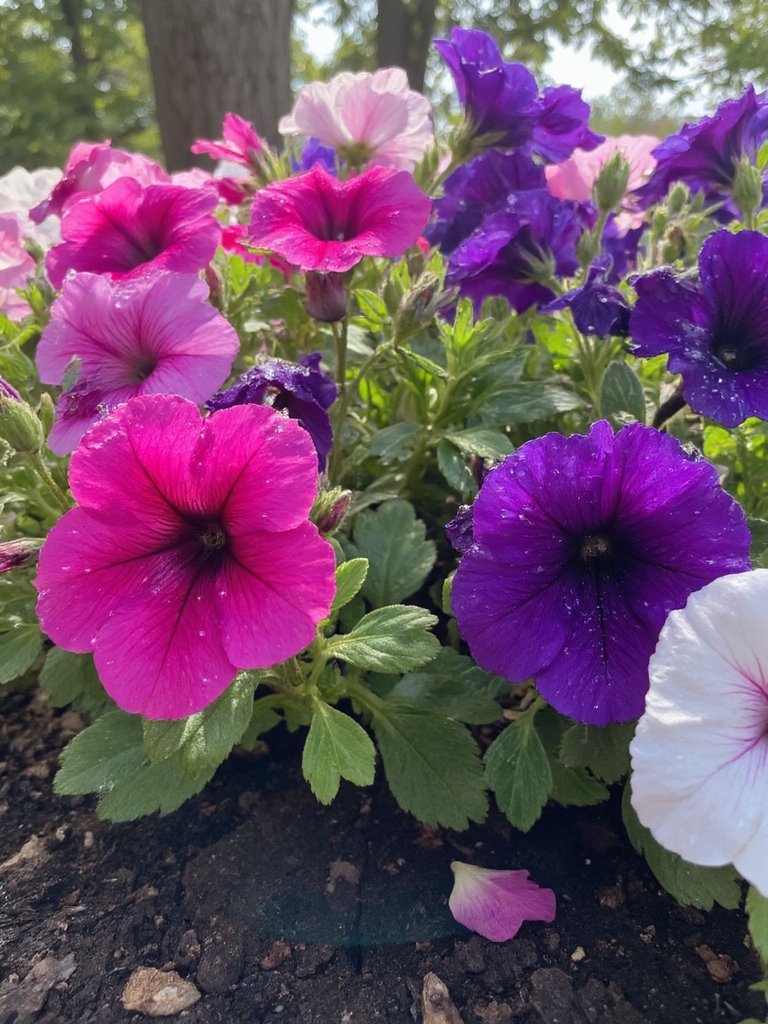 fleurs en forme de trompette vibrantes