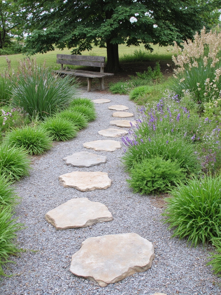charmant chemin de jardin en gravier