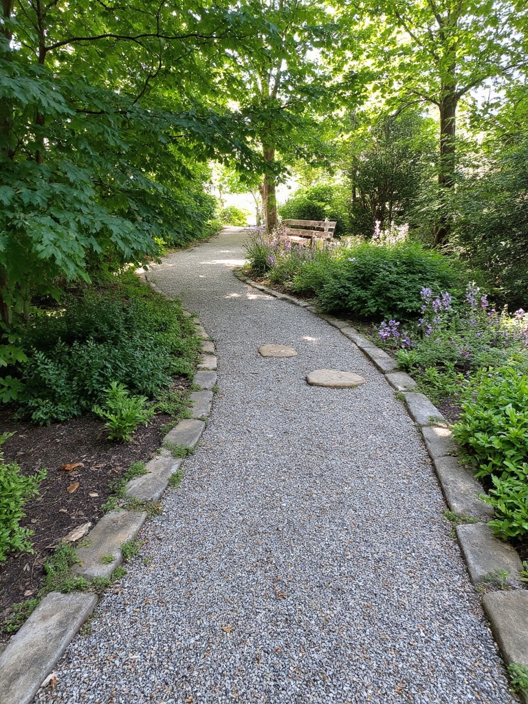 le charme et la praticité d'une allée de gravier