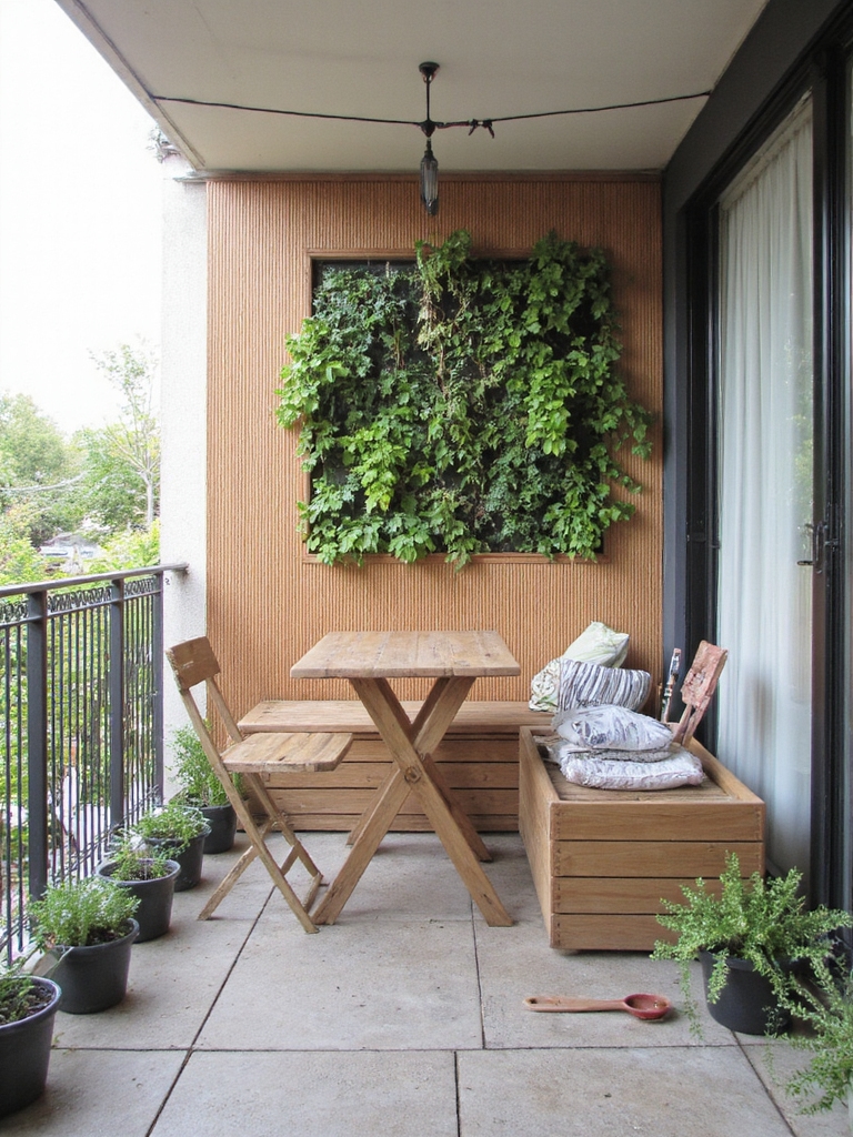 stockage intelligent pour balcons