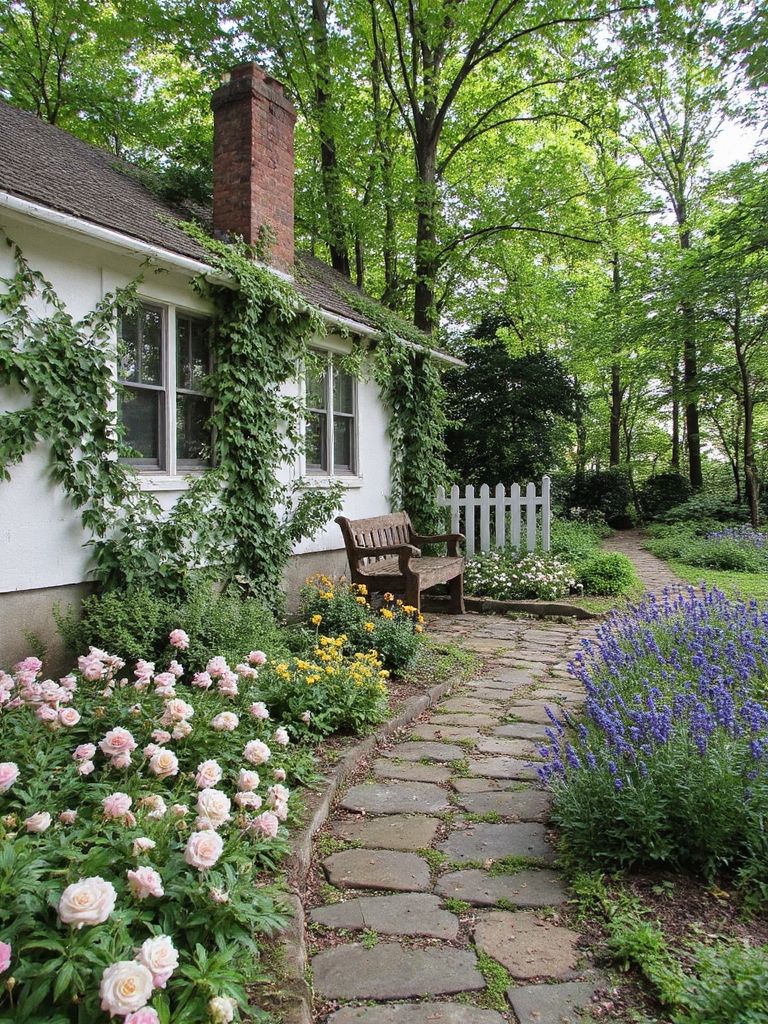 chemin de jardin de cottage charmant