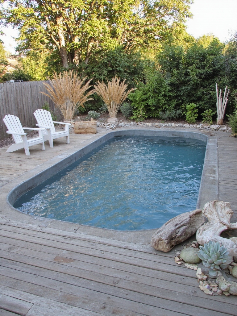 décor d'oasis de jardin côtier