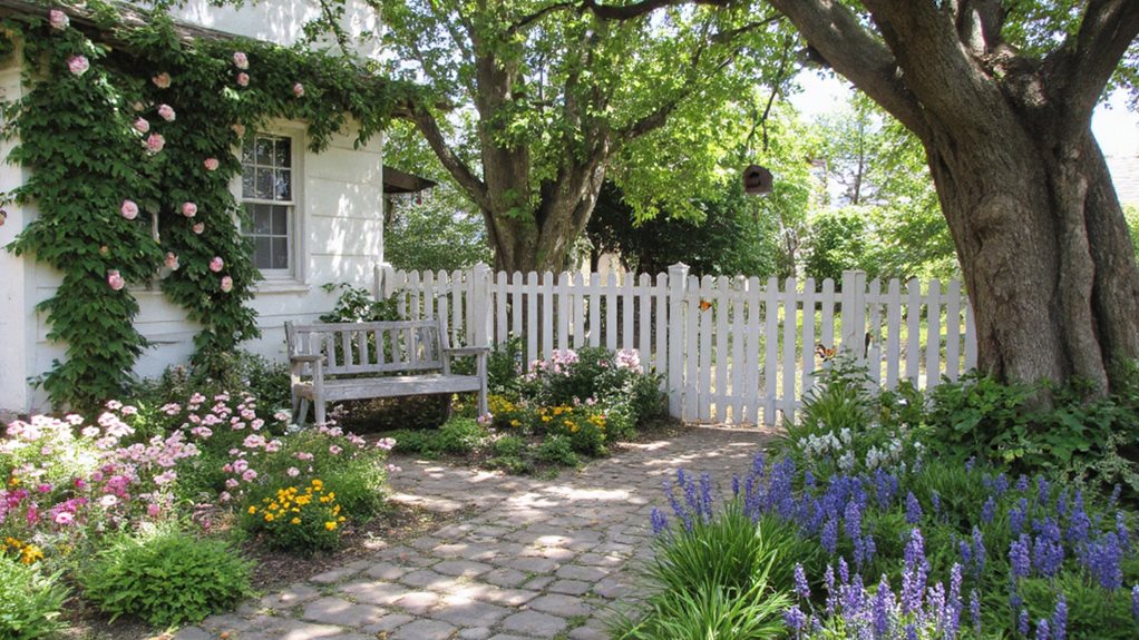 jardins d'entrée de cottage confortables