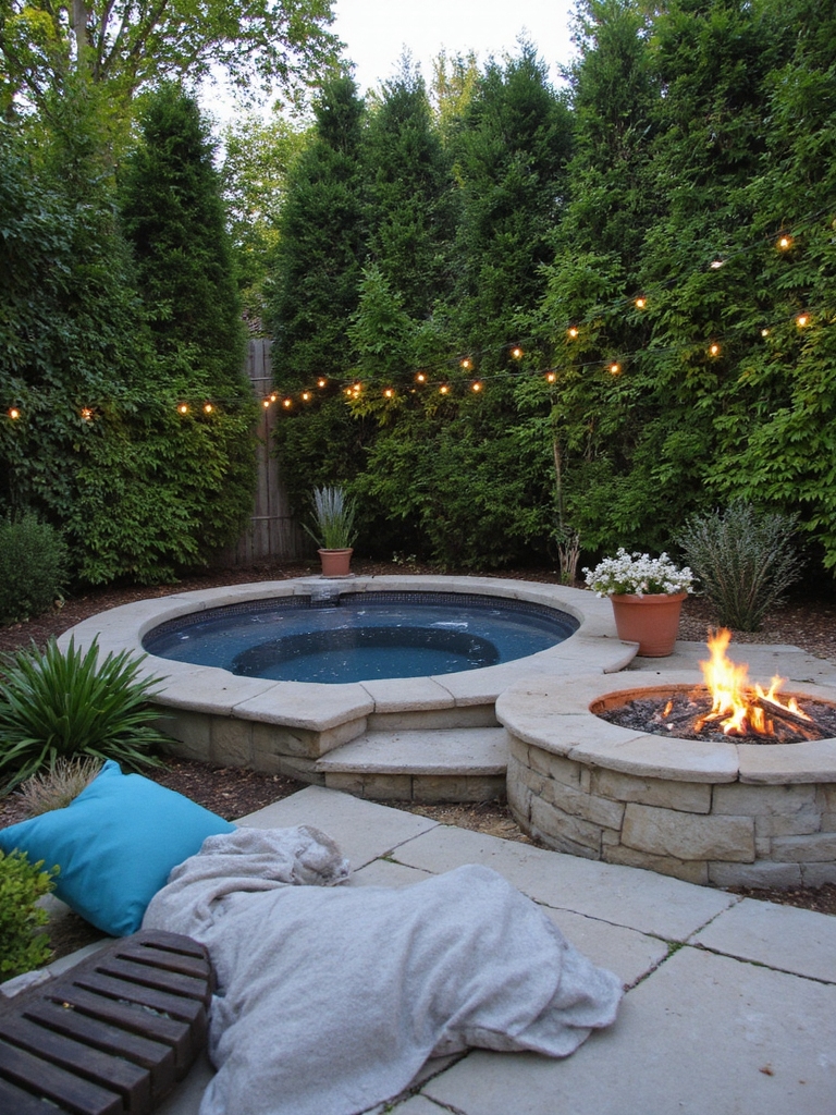 rassemblements conviviaux autour d'un feu de cheminée extérieur