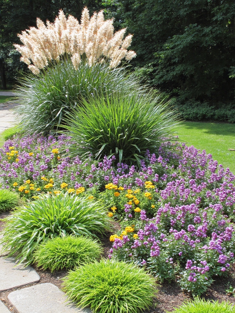 parterre de fleurs courbé charme