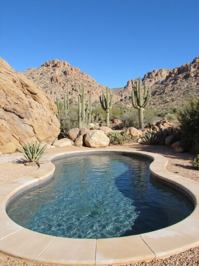 oasis désertique avec confort