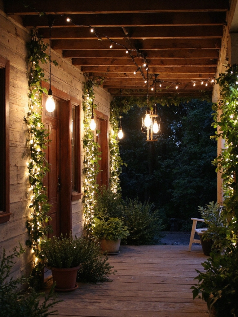 l'ambiance élégante des lumières suspendues