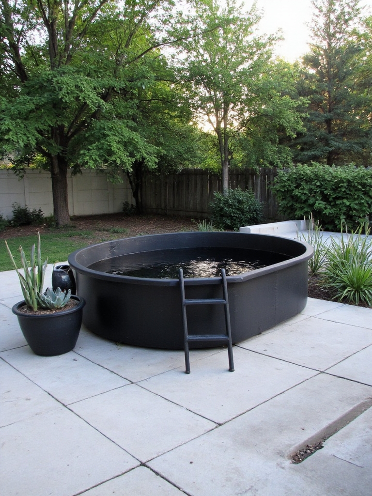 élégant oasis de jardin minimaliste