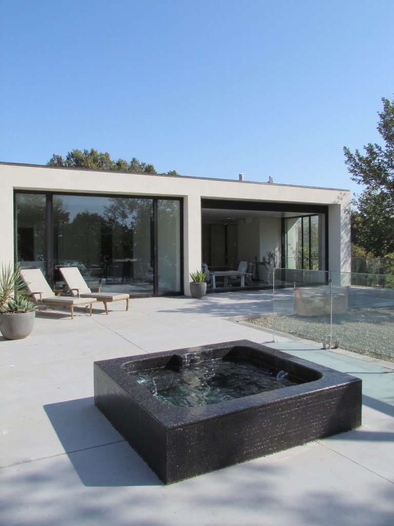 terrasse design minimaliste élégant