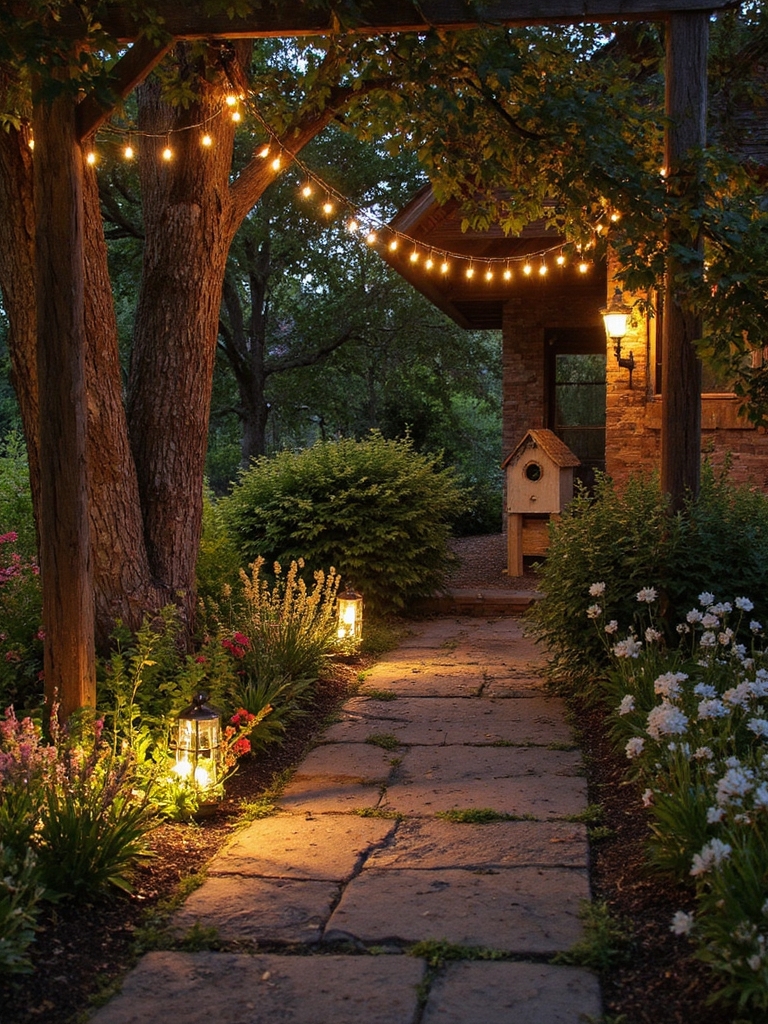 améliorer l'ambiance du jardin en soirée