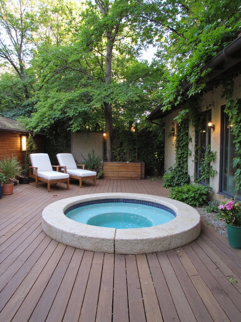 jardin inspiré oasis de spa en terrasse