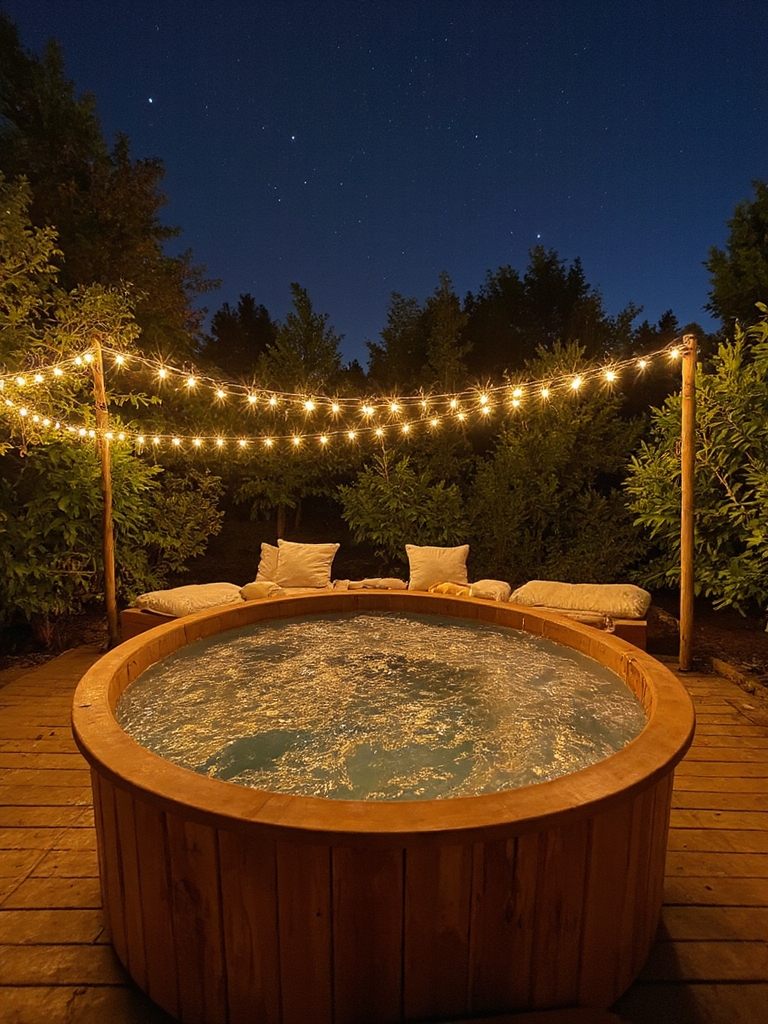 ambiance magique et chaleureuse de spa