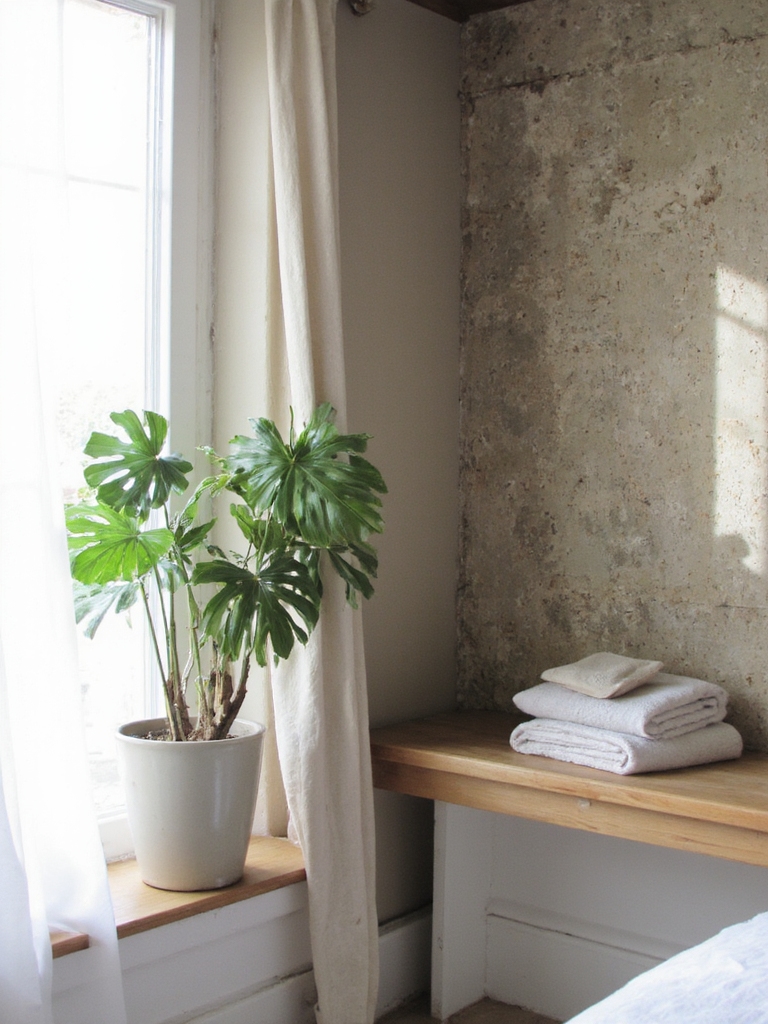 Les feuilles de monstera améliorent le minimalisme
