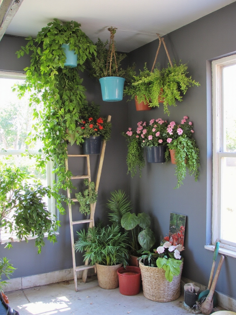 solutions d'espace pour le jardinage vertical