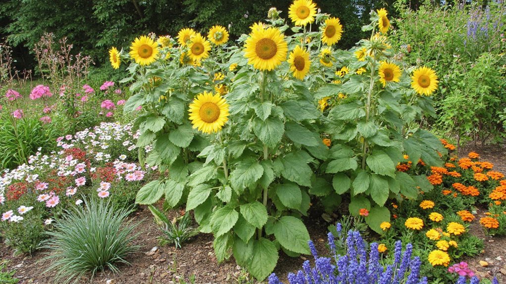 plantes compagnes pour les tournesols