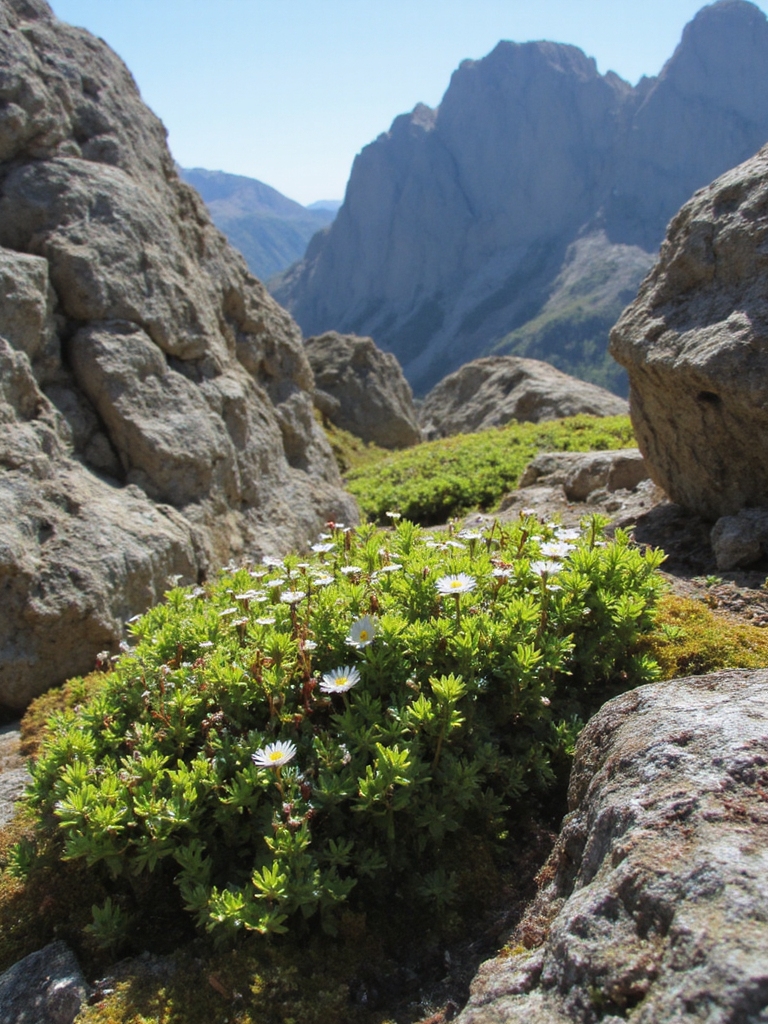 soigne des plantes alpines fragiles