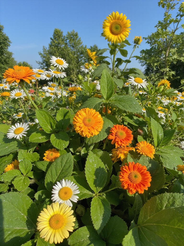 Des fleurs vibrantes attirent les pollinisateurs