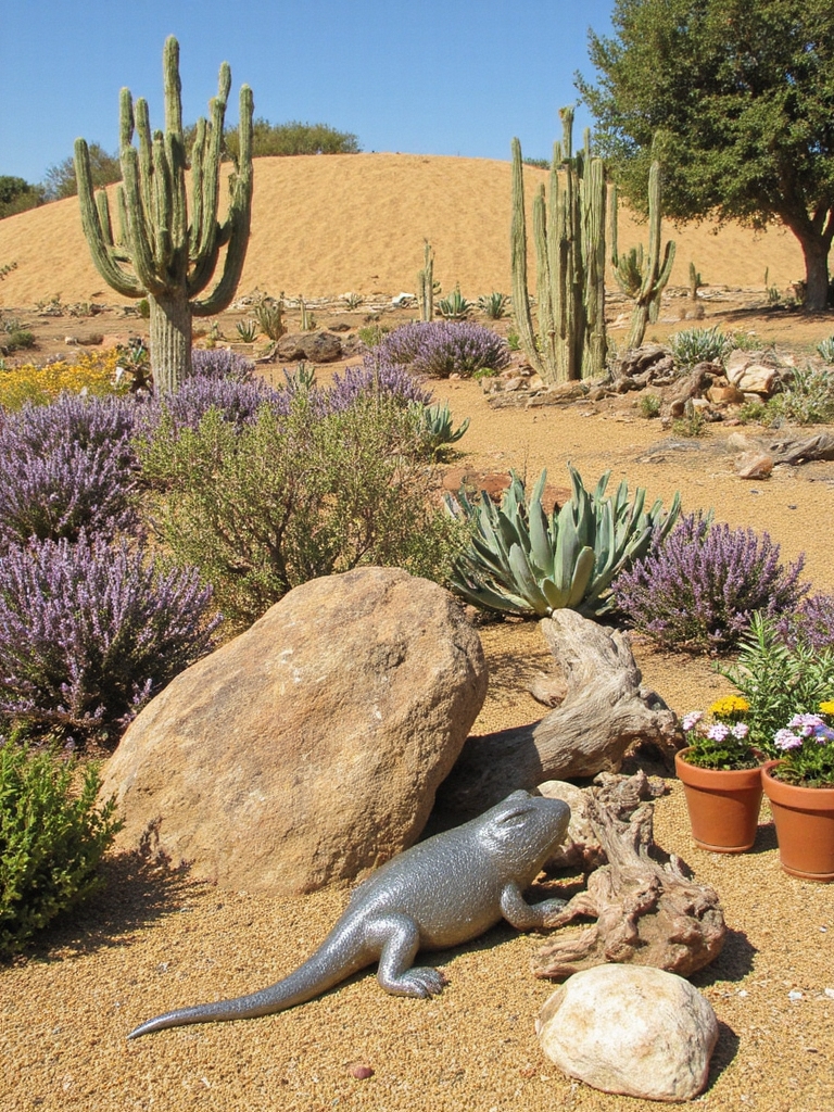 idées de décor de jardin artistique