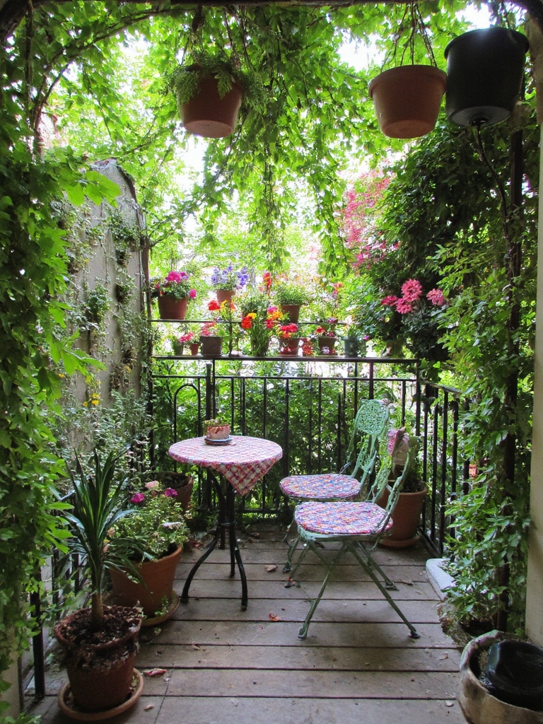 balcon transformé en oasis
