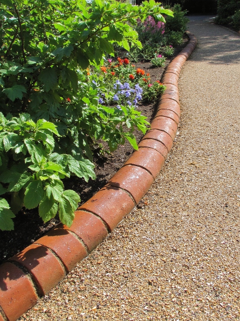 mélange de briques et de gravier