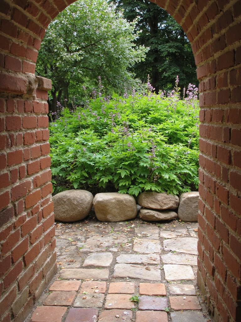 combinaisons de briques et de pierres