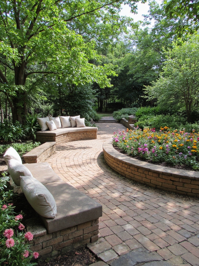 idées créatives de sièges en briques