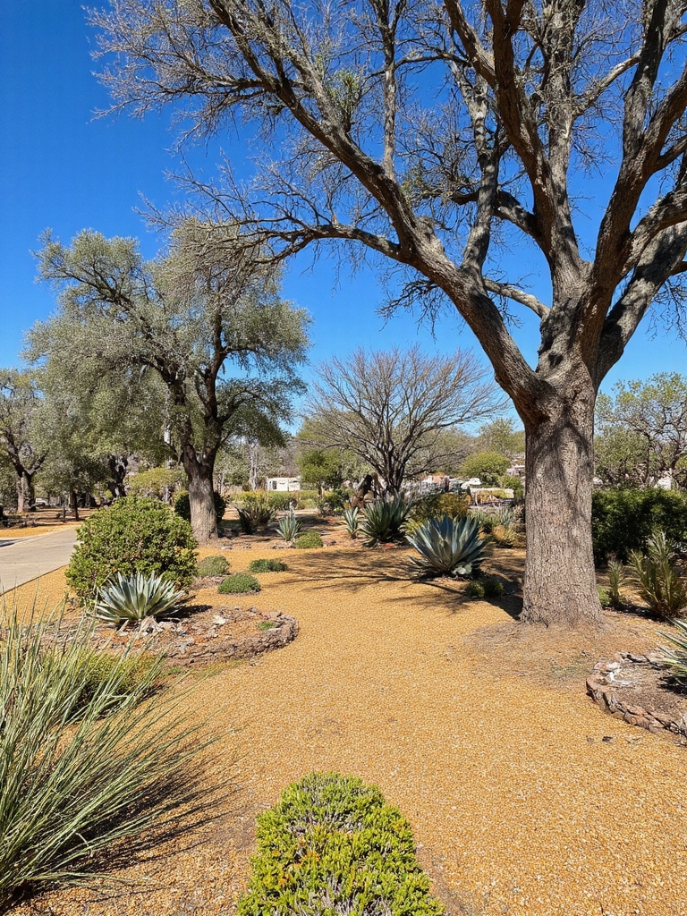 Les arbres adaptés au désert embellissent les jardins