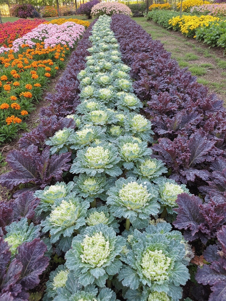 chou ornemental couleurs vibrantes