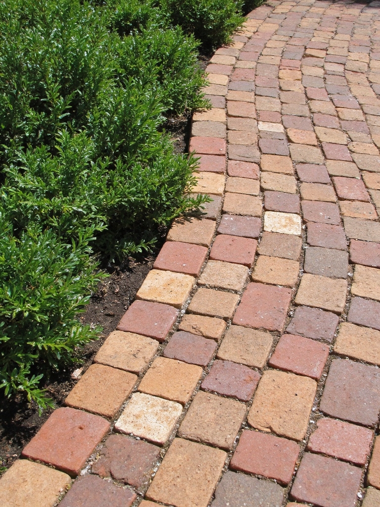 des designs de briques en mosaïque vibrants