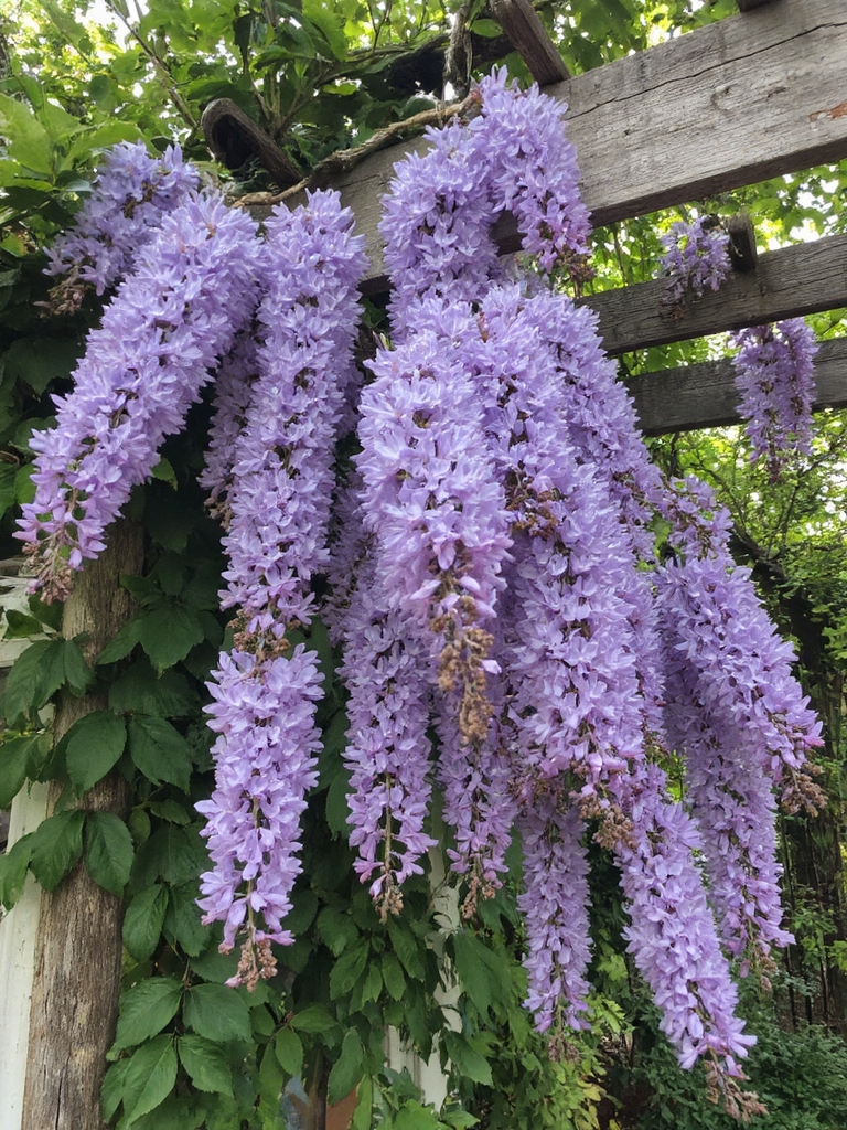 La glycine crée des retraites enchanteuses