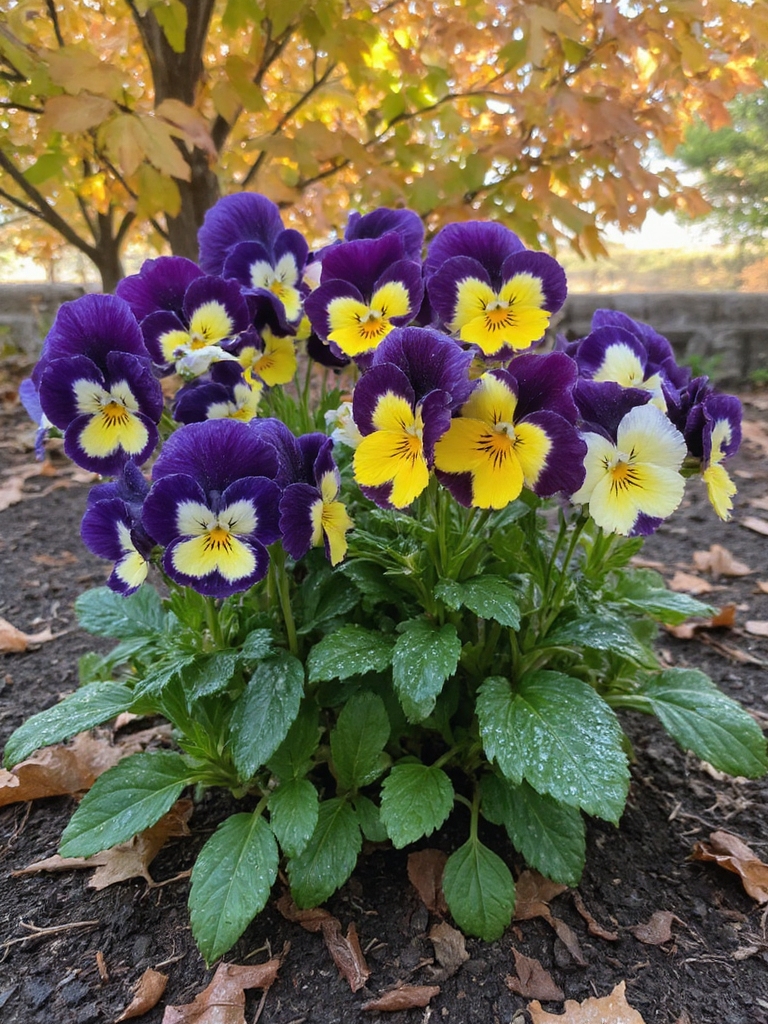 les fleurs d'automne illuminent les jardins