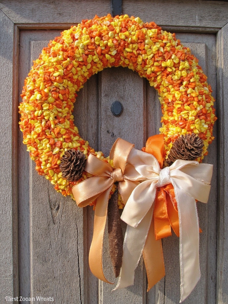 couronne de bonbons d'automne