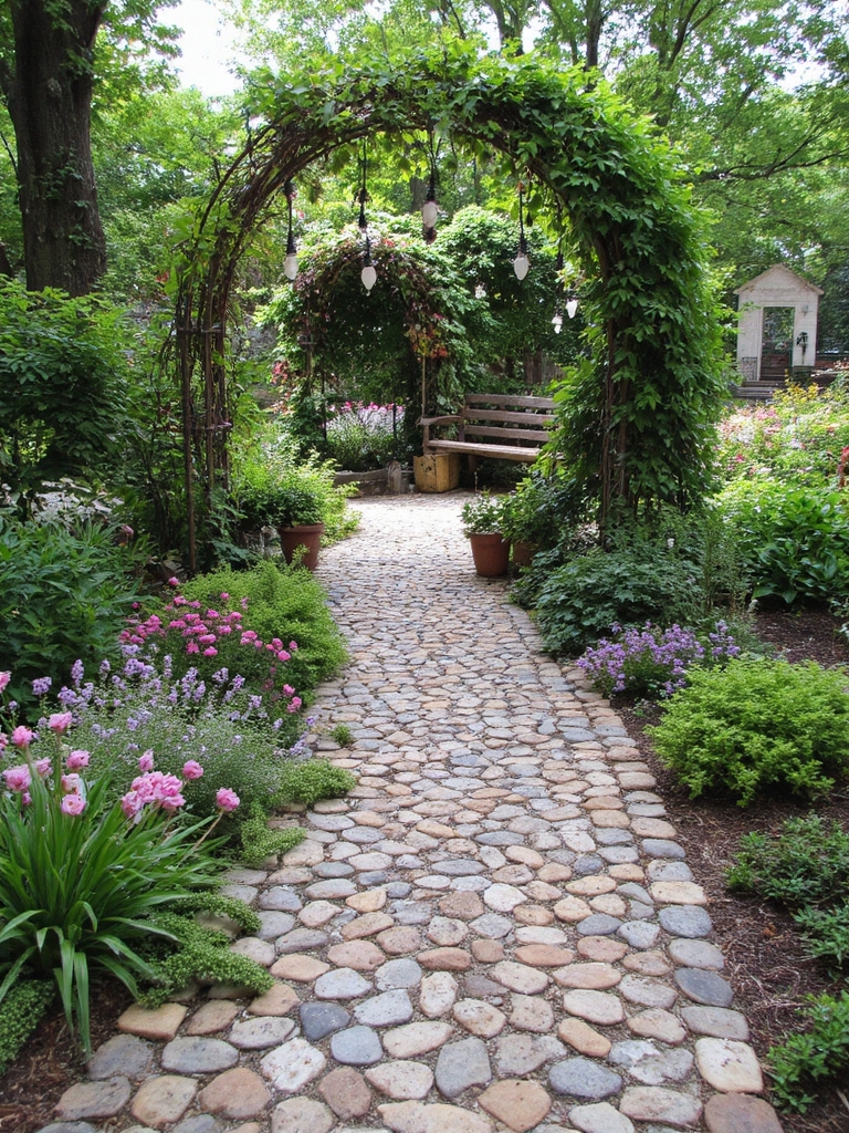 jardin de cottage féérique