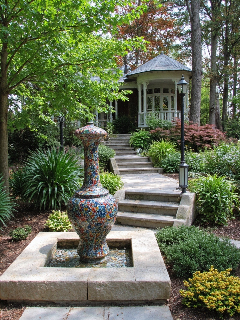 Les éléments d'eau ornementaux améliorent