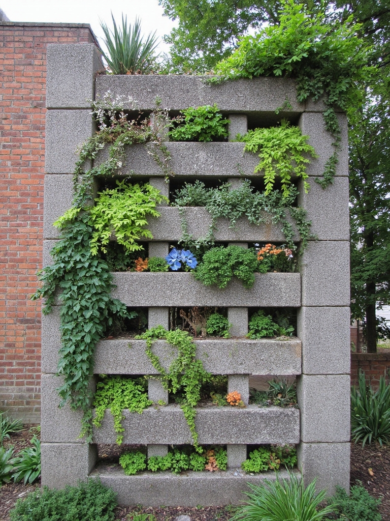 Jardin vertical en ciment DIY