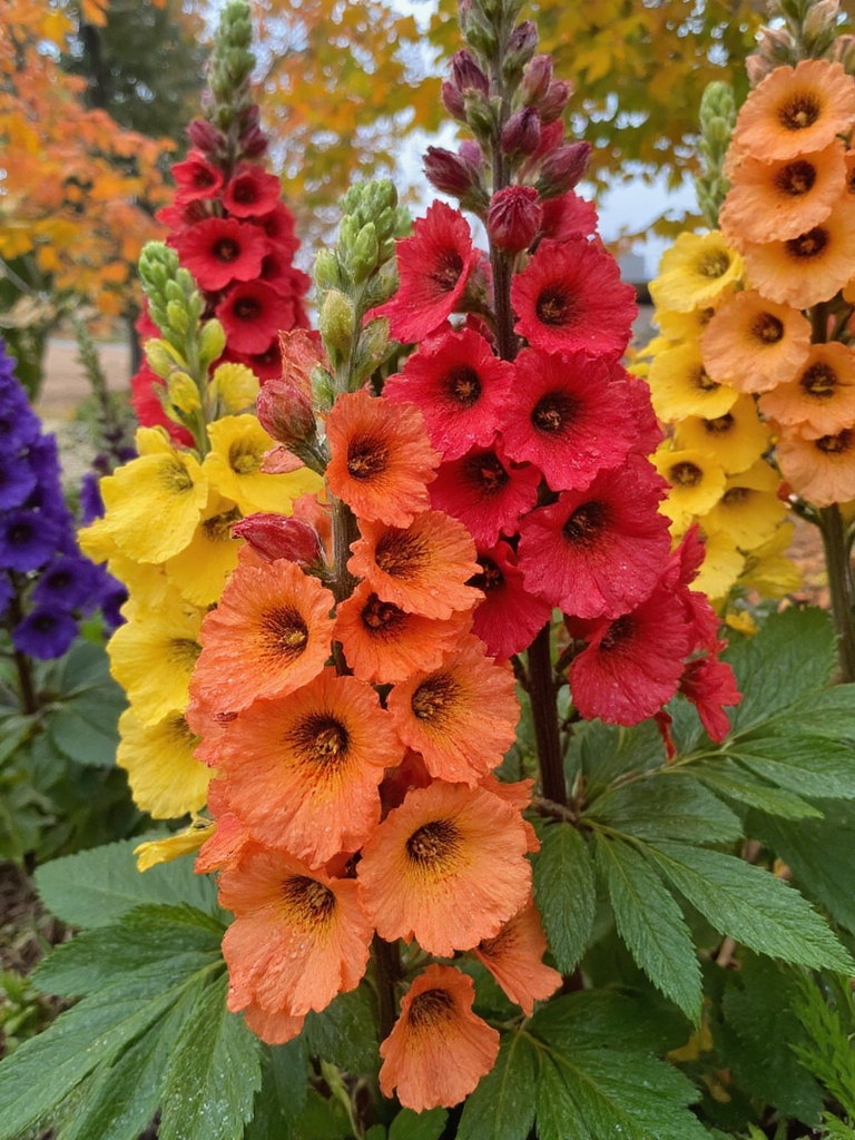 fleurs de jardin automnales vibrantes