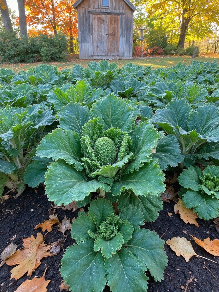 salade d'hiver avec du chou frisé