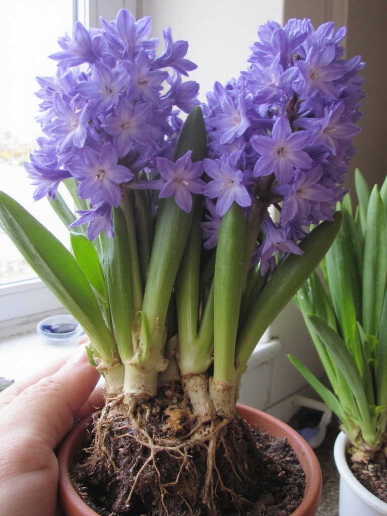 prendre soin des jacinthes après la floraison