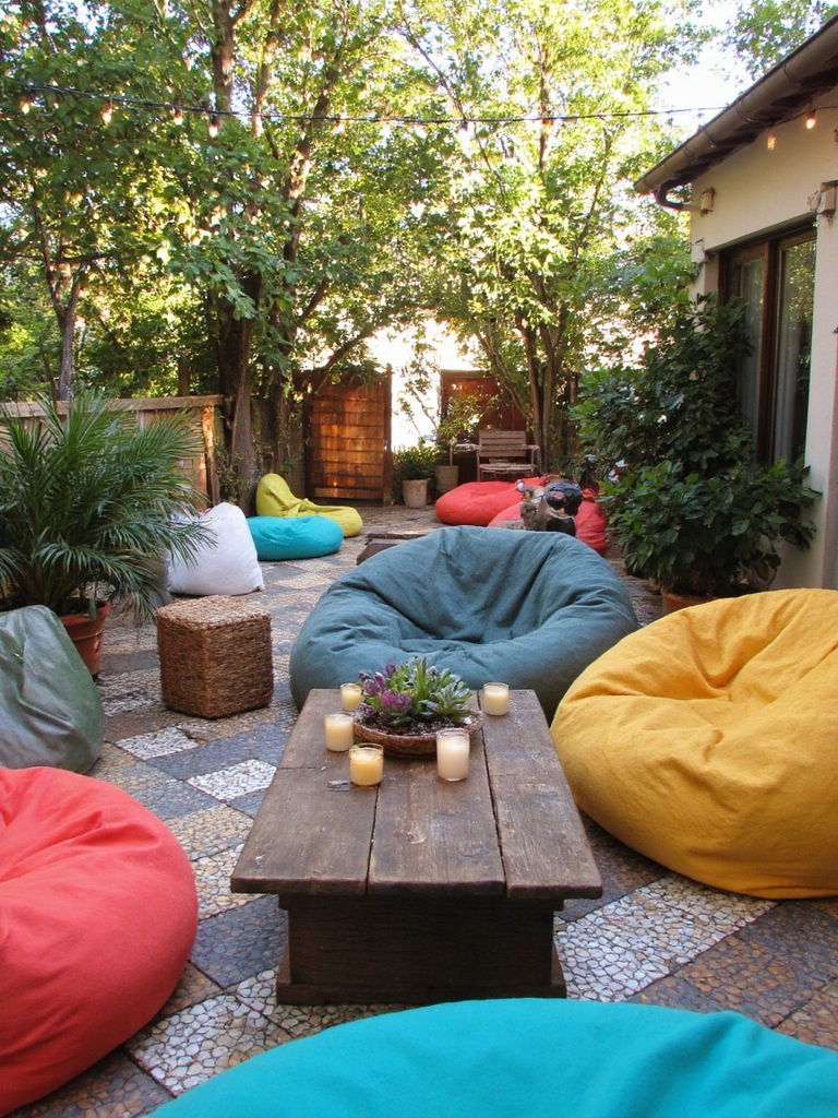 sac de haricots confortable rassemblement