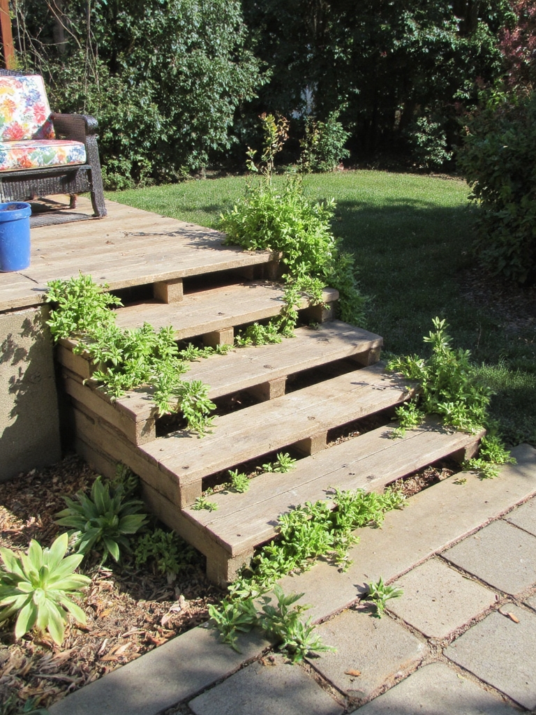 créer des marches de jardin rustiques