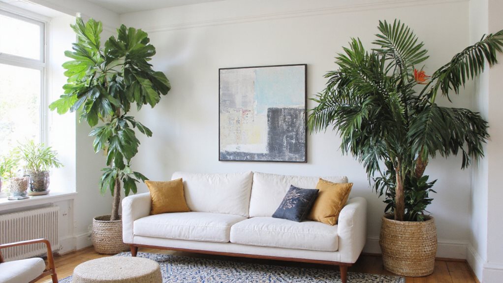 plantes élégantes et grandes pour les salons