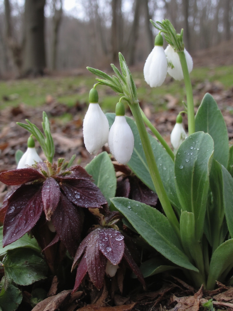 Les hellébores embellissent les jardins d'hiver