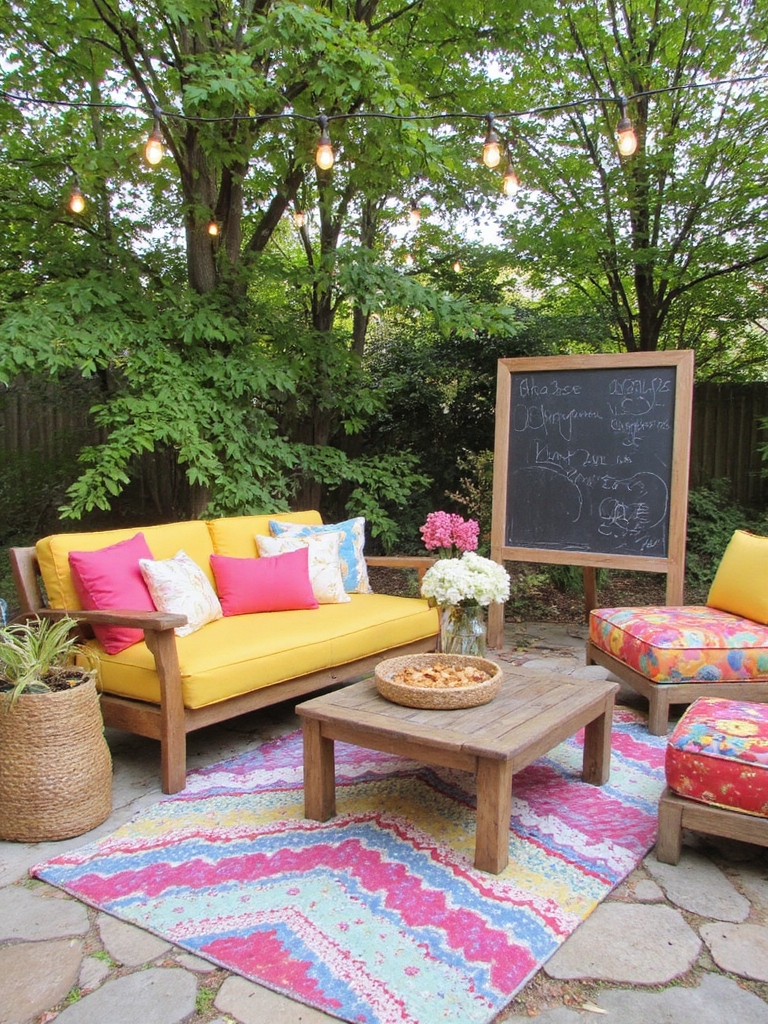 tableau noir joyeux avec des messages