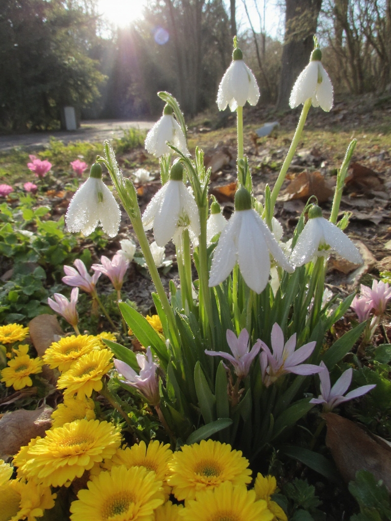 jardin printanier joyeux associé