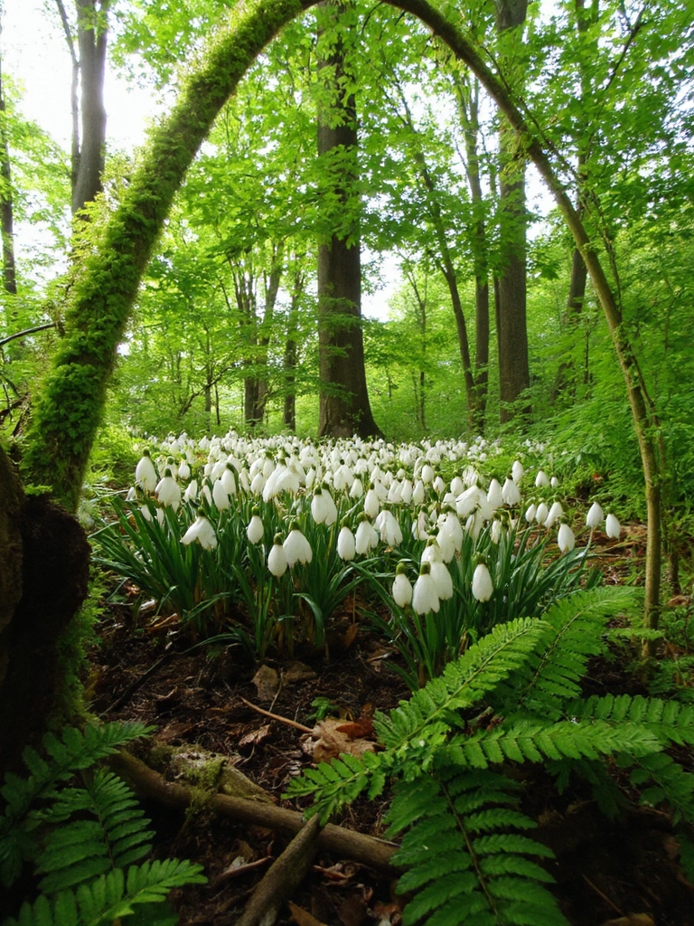design de jardin forestier magique