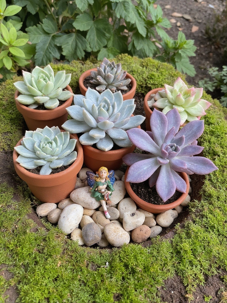 jardin de fées succulent miniature
